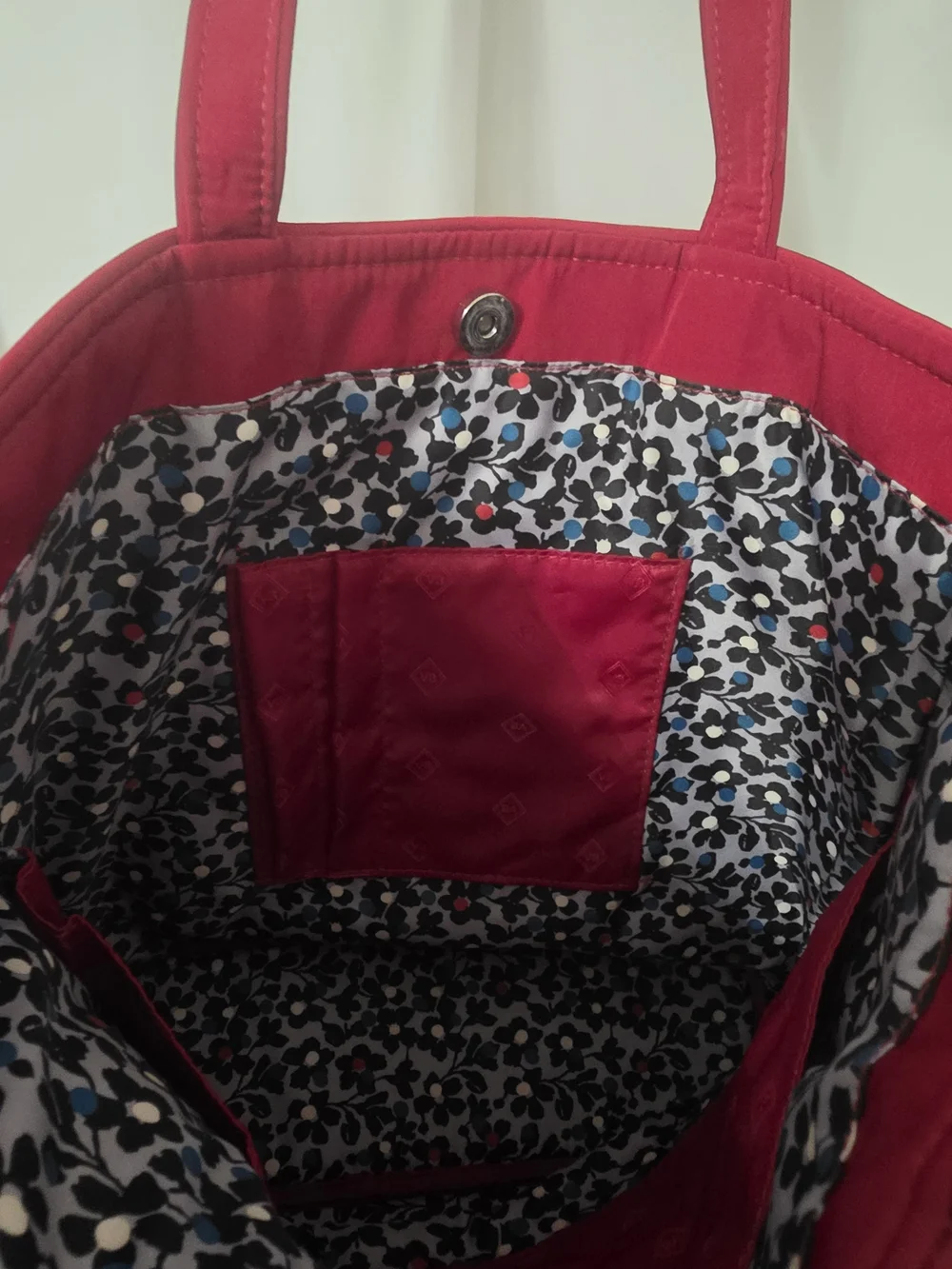 Vera Bradley Quilted Deep Red Tote